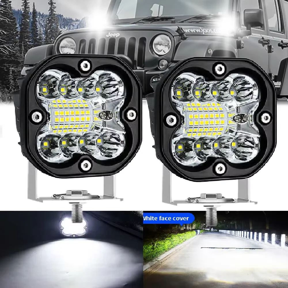 

3 Inch Led Work Spotlights 12V 24V Pod Lights Headlights for Motorcycles Flood Led Bar Fog Lights for Car Truck 4x4 Off Road ATV
