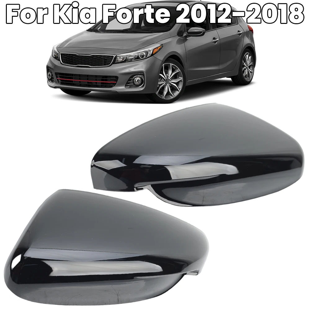 

Крышка зеркала заднего вида для Kia Forte Cerato K3 2012 2013 2014-2018, черная с пряжкой, крышка бокового зеркала, автомобильные аксессуары