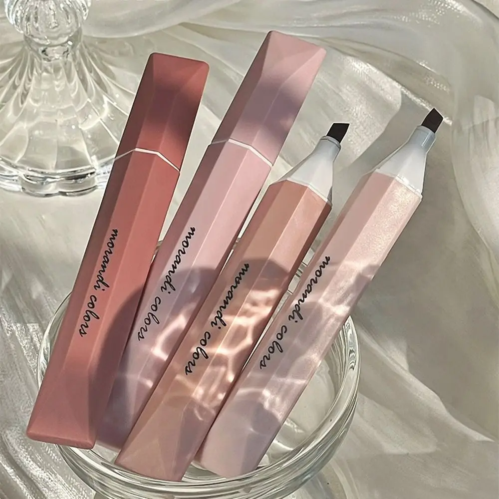 4 unids/set Kawaii gradiente rotuladores cabeza suave protección ocular rotulador fluorescente alta apariencia contabilidad manual