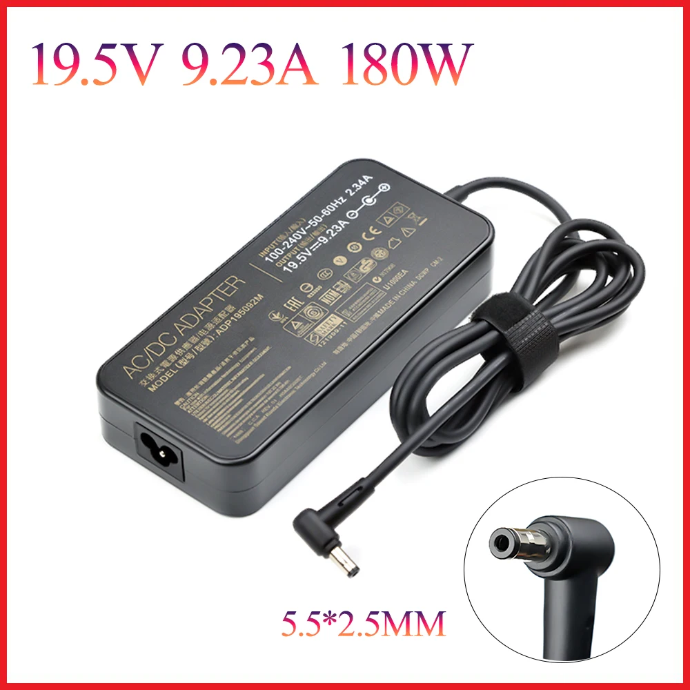 

180W 19.5V 9.23A 5.5*2.5MM Laptop Adapter for Asus ROG G75 G75VW GL502VTGL502V G75VX GL502 G750JMN Gaming Charger Power Supply