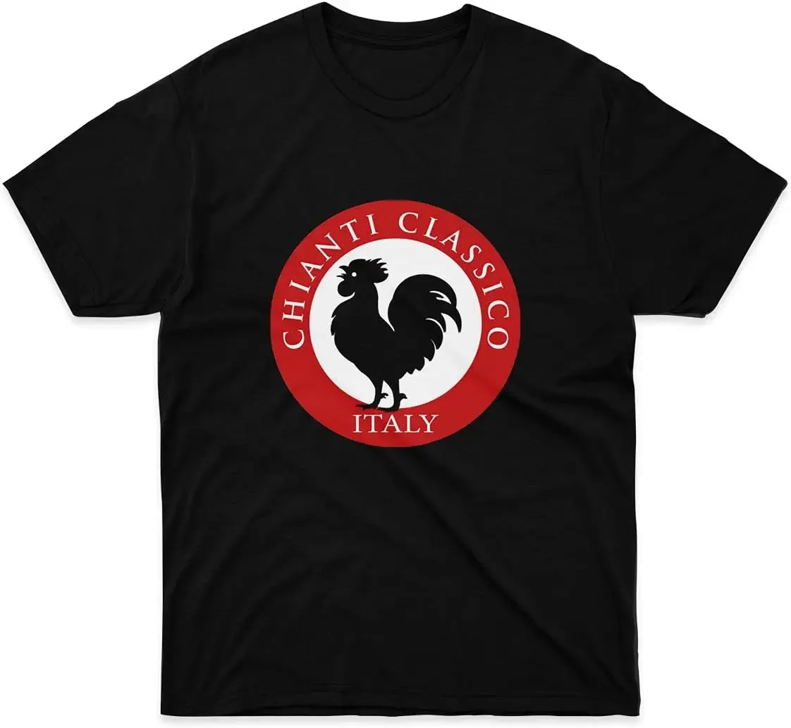 Mens Womens Tshirt Black Rooster Italy Chianti Classico Shirts for Men Women Dad Neck