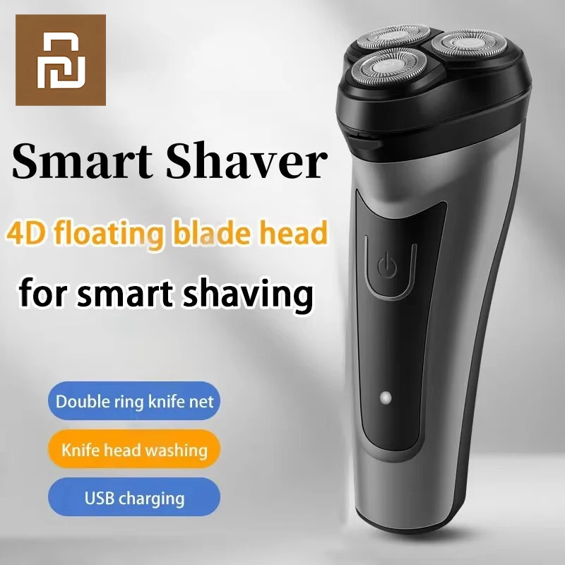 

Youpin Three Head Shaver Rechargeable Washable Shaver Electric Beard Portable Shaver Suitable for Car Men Gift