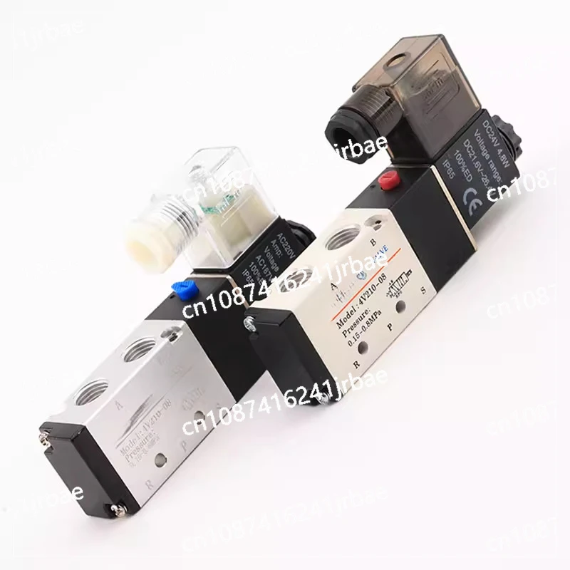 4v210-08 manifold  pneumatic valve 5/2 solenoid valve island cylinder reversing valve pneumatic distributor