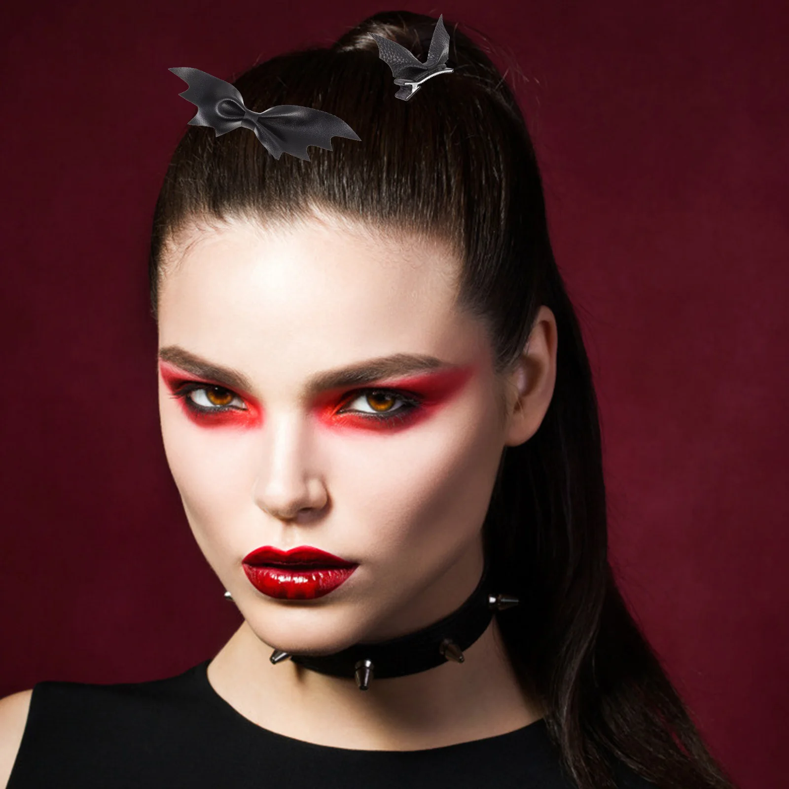 

4Pcs Bat Wing Hair Clips Gothic Accessories Vibrating Vividly Halloween Party Cosplay Gift Bat Wing Hair Clips