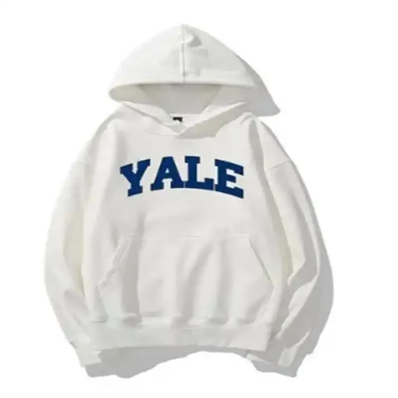 Yale University Unisex Long Sleeve Printed Hoodie Casual Sweatshirt  Pullover Sweatshirt Adult Sportswear Classic Simple Trendy