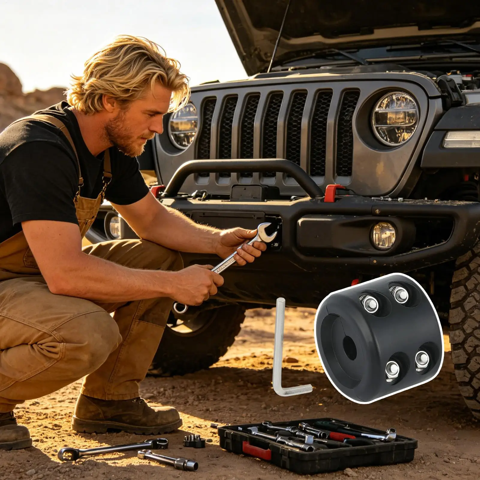 Rubber Winch Stopper Shock Absorbent Cable Protector Rubber Plug Protects Towing Hook Winch Buffer For OffroadTruck UTV ATV Car