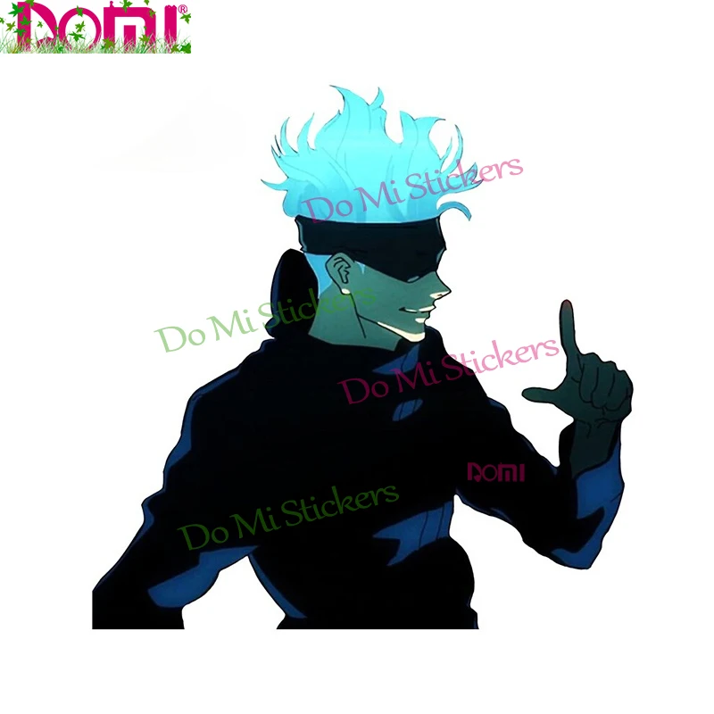 Jujutsu Kaisen مثير جوجو ساتورو أنيمي سيارة ملصق مائي ديكور لأجهزة الكمبيوتر المحمول خوذة جذع الثلاجة ملصق مائي عالي الجودة KK غطاء الفينيل
