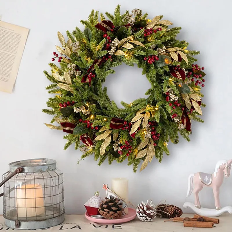 Christmas Ornaments Door Hanging Decorative Pendant Original Pendant 40/50/60 Cm Christmas Decorative Rattan Wreath