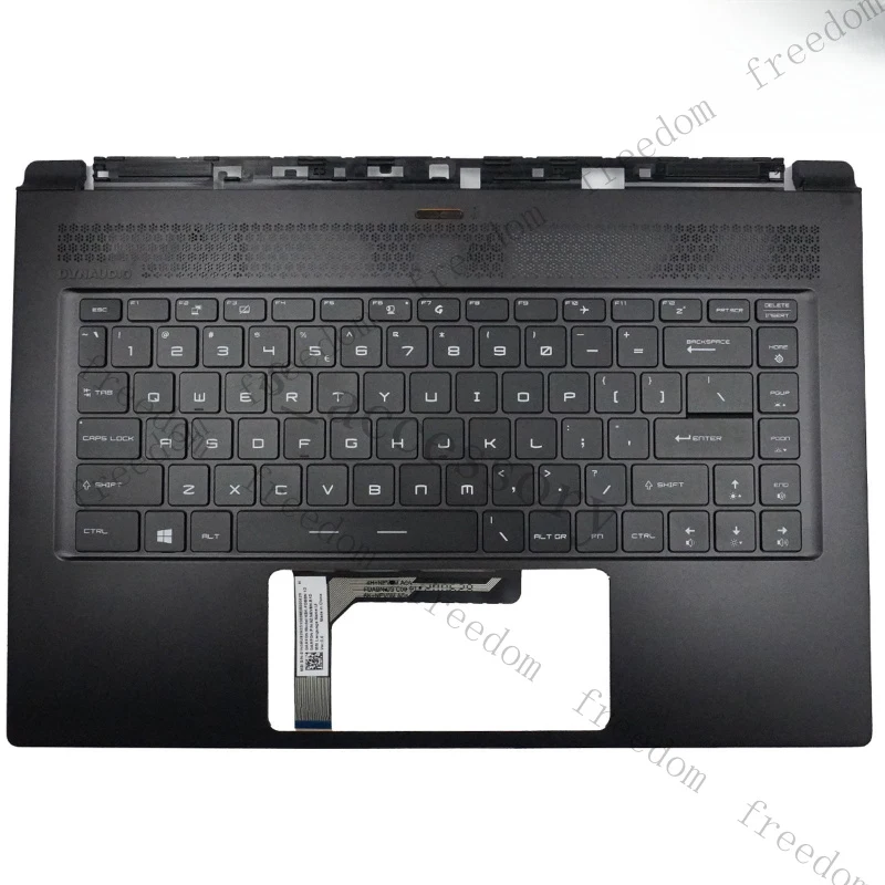 HTS  new FOR MSI GS65  MS-16Q2 16Q4 Creator P65 Stealth GS65VR 9SE 9SD MS-16Q1 Q4 Palmrest Keyboard Backlit 15.6