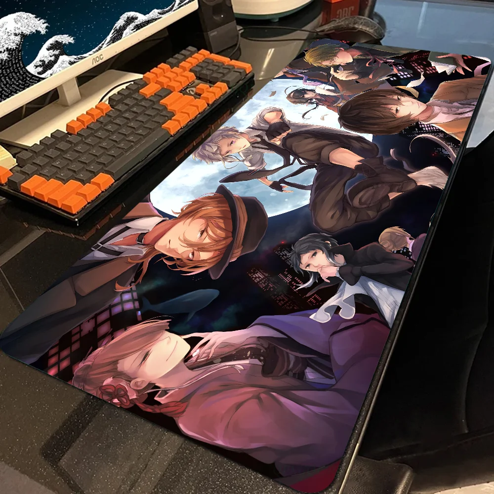 B-Bungo S-Stray D-Dogs Mousepad Large Computer Gaming Accessories MousePads Desk Mats Anti-slip Laptop Soft Mouse Pad