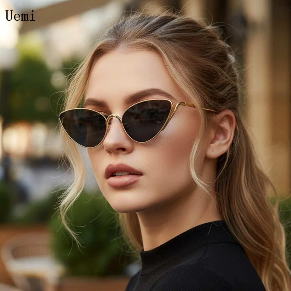 

New Fashion Cat Eye Sunglasses For Women Men Vintage High Quality Designer Sun Glasses Trending Shades UV400 Eyewear