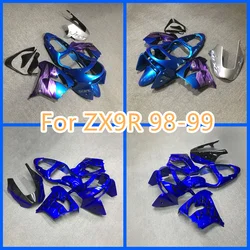 Motorcycle Fairing Kit ABS Plastic Body for Kawasaki 1998 1999 ZX9R ZX-9R 98 99 ZX 9R 100% Fit Injection Mold Free Custom