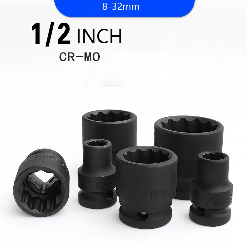 Soquete de Impacto Curto com Cabeça Chave ar Torx Sockets Acionamento Pneumático Métrica 12 Pontos 2