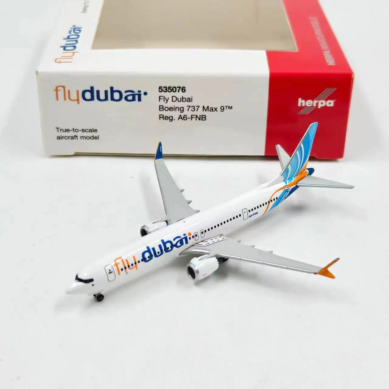 Diecast Herpa 1:500 Scale 737 MAX 9 535076 Alloy Aircraft Model