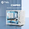 アルミニウム合金コンピューターケース,メカニックマスターc34pro,ポータブル,30.6l eatx,atx power,165mm, 360水冷,デスクトップハードウェア 2