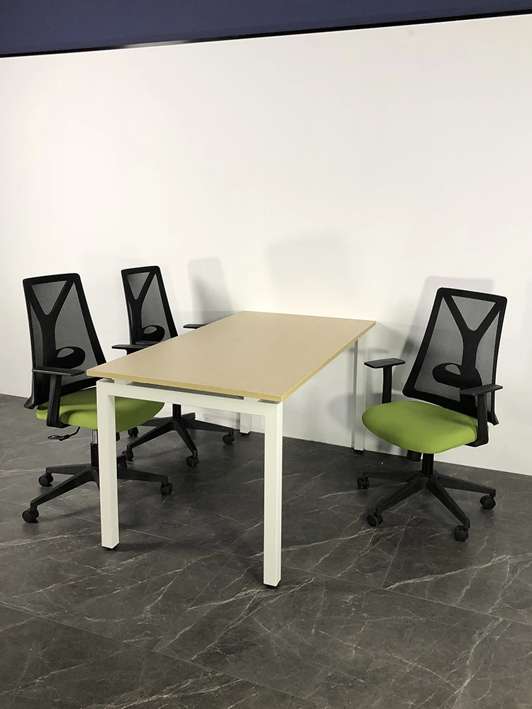 Staff Office Long Strip Training Office Meeting Workbench Rectangular Tables and Chairs Simple and Modern