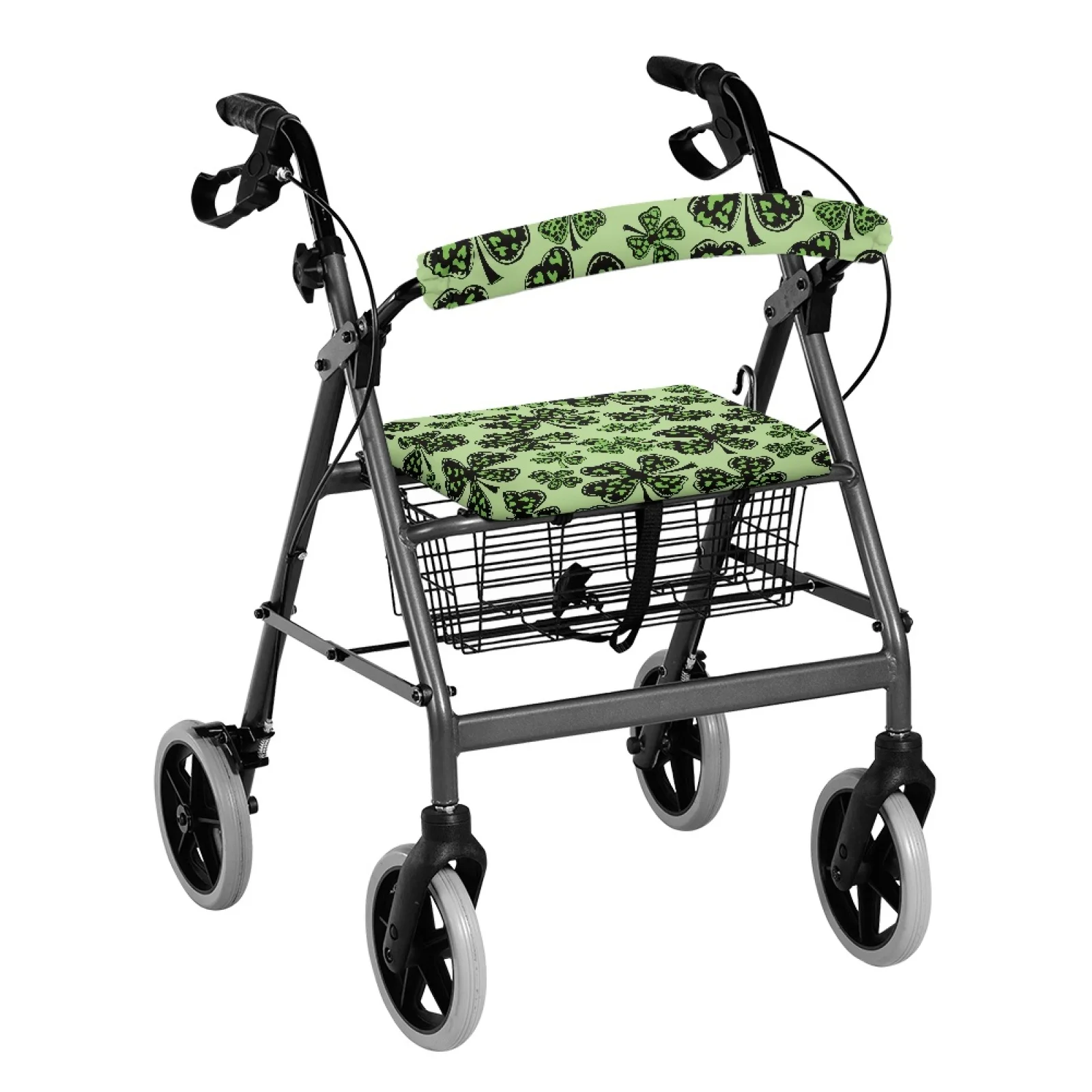 Coloranimal Green Clover 2 Pieces Set Rollator Seat Cover for Ladies Walker Rollator Seat Back Cover 2026 Trending