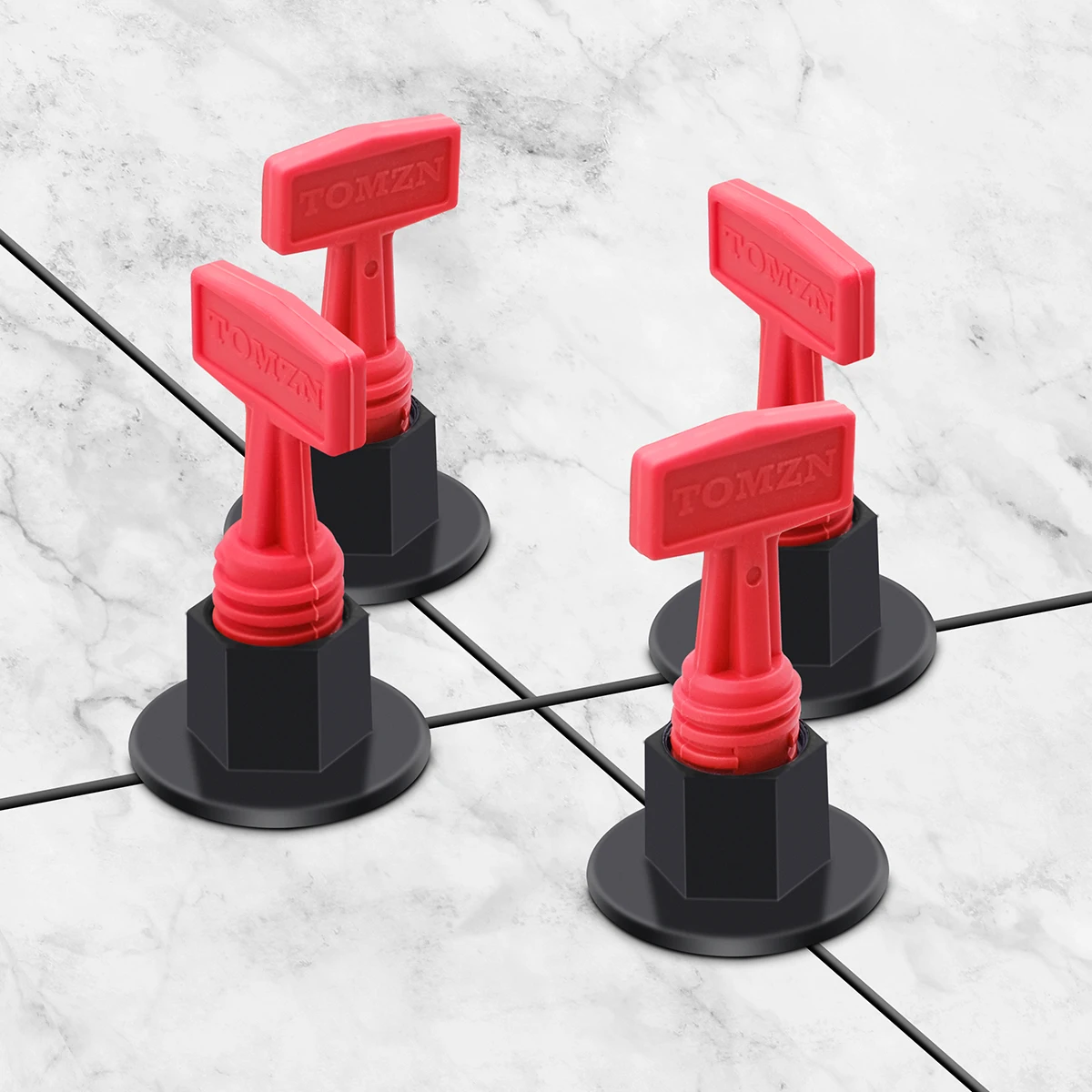 12pcs/box Reusable Tile Leveling System Level Wedges Anti-Lippage Tile Leveling Alignment Wedges Spacer Adjustable Locator Plier