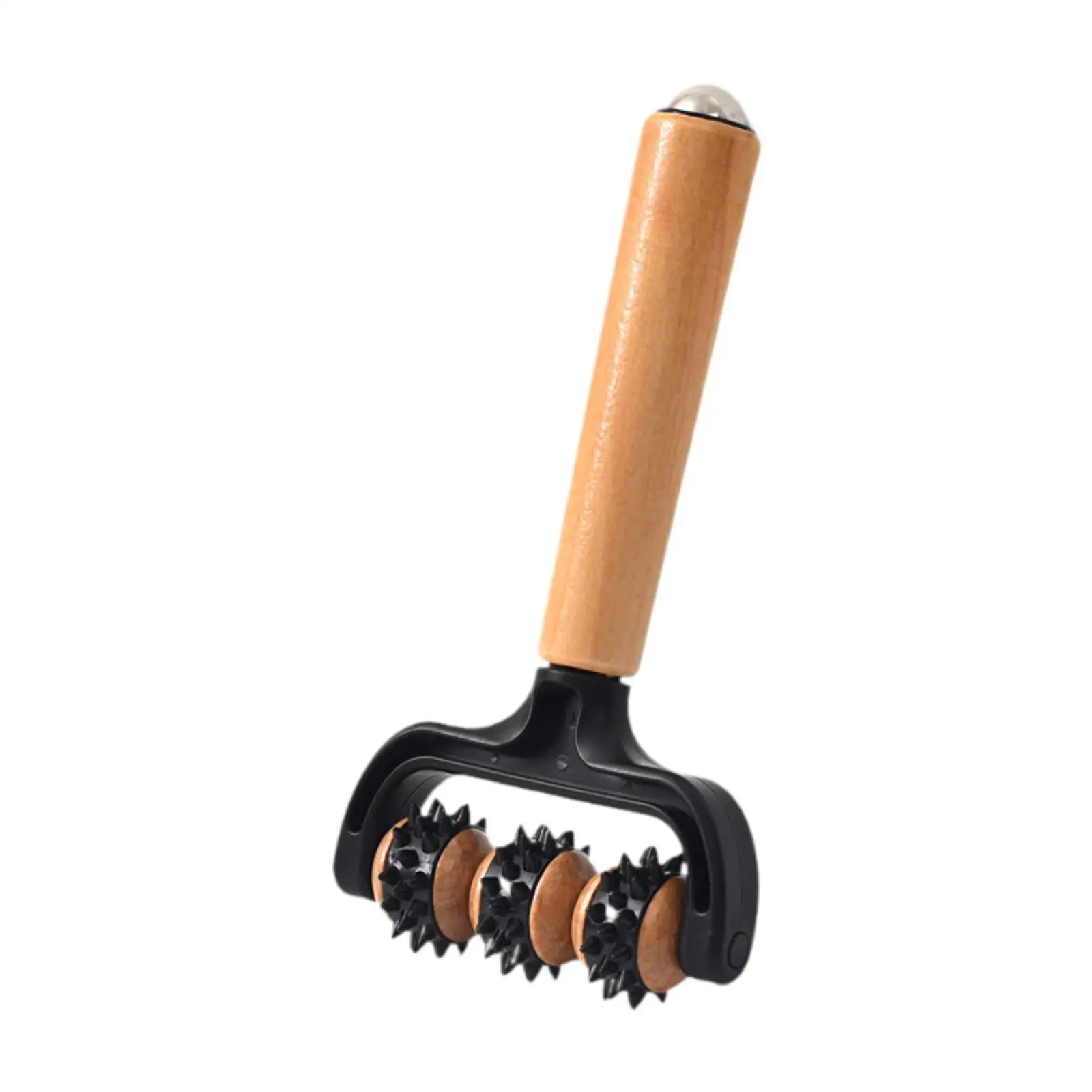 T forma massageador três cabeças multiuso acessórios de massagem ferramenta rolo muscular para suporta saúde da pele volta redução celulite