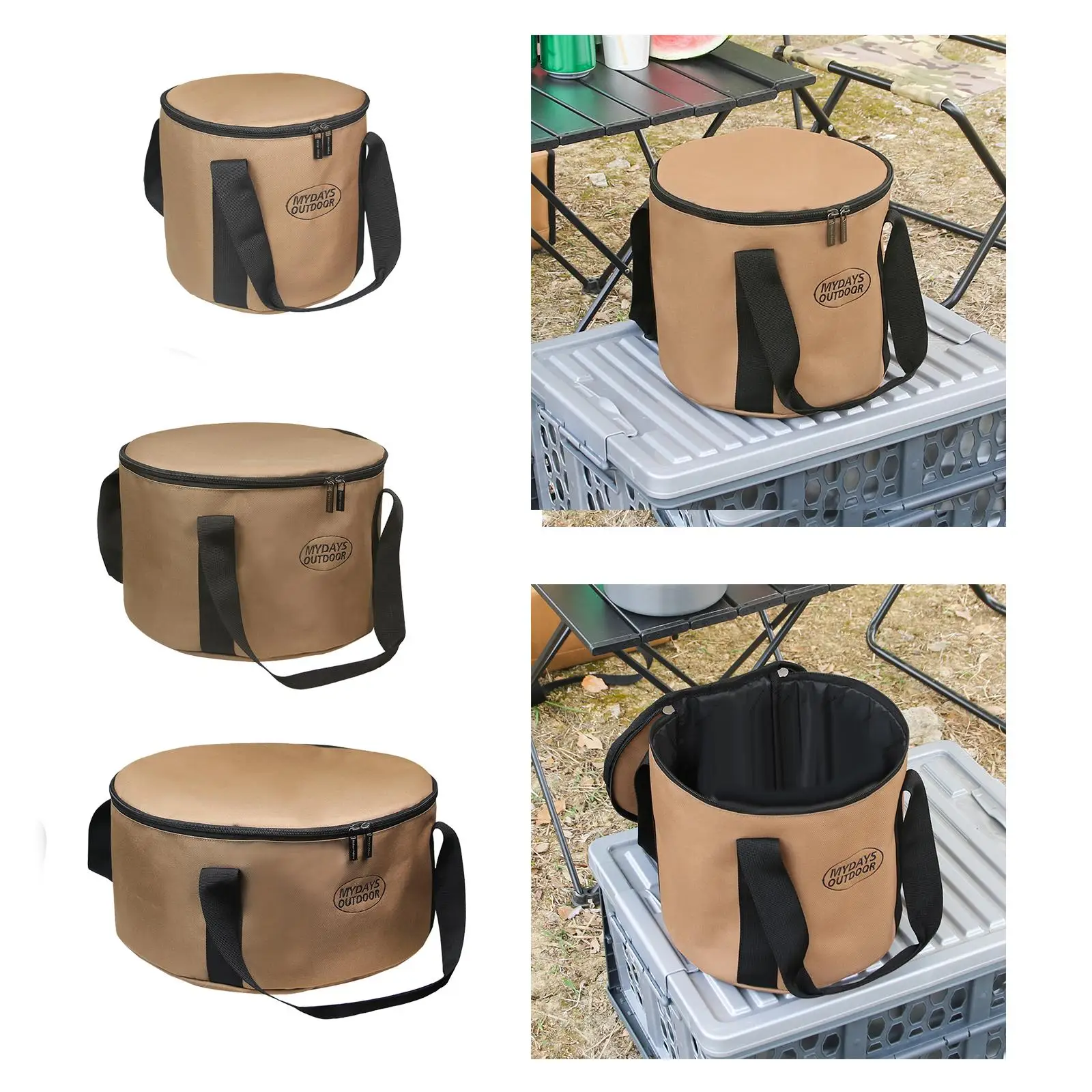 Camping Trash Can Foldable Dirty Clothes Basket Portable Reusable foldable Garden Yard Trash Bag storage for Garden Picnic