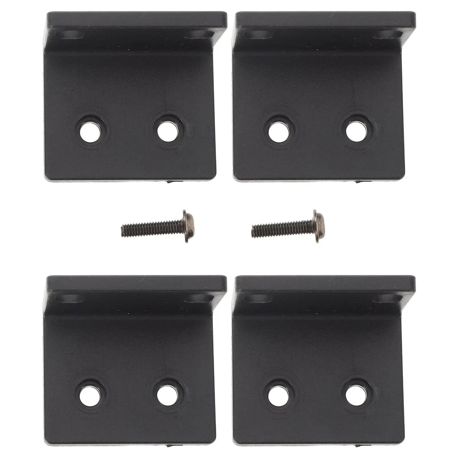 4Pcs Metal Rack Microphone Receiver Mounting Bracket Heavy Duty Plastic Speaker Cabinet Edge Guard Audio Equipment Corner