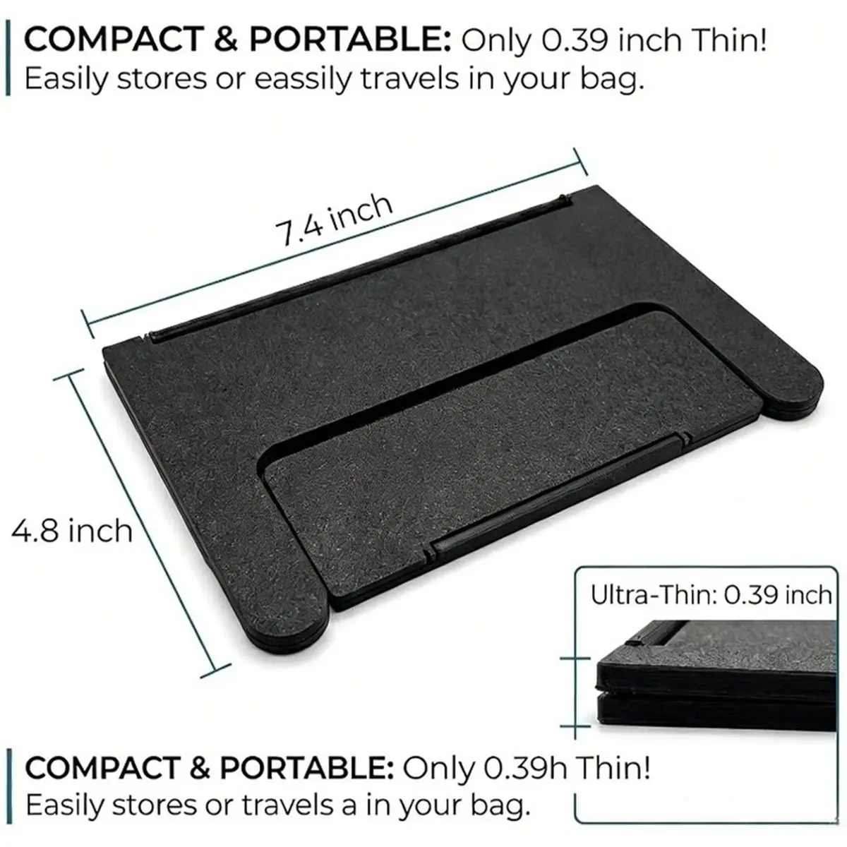 A1054K Foldable Mahjong Card Holder Under-Mat Slide-in Stand Angled Viewing Rack Mahjong Card Holder for Table-Space-Saving SUMM