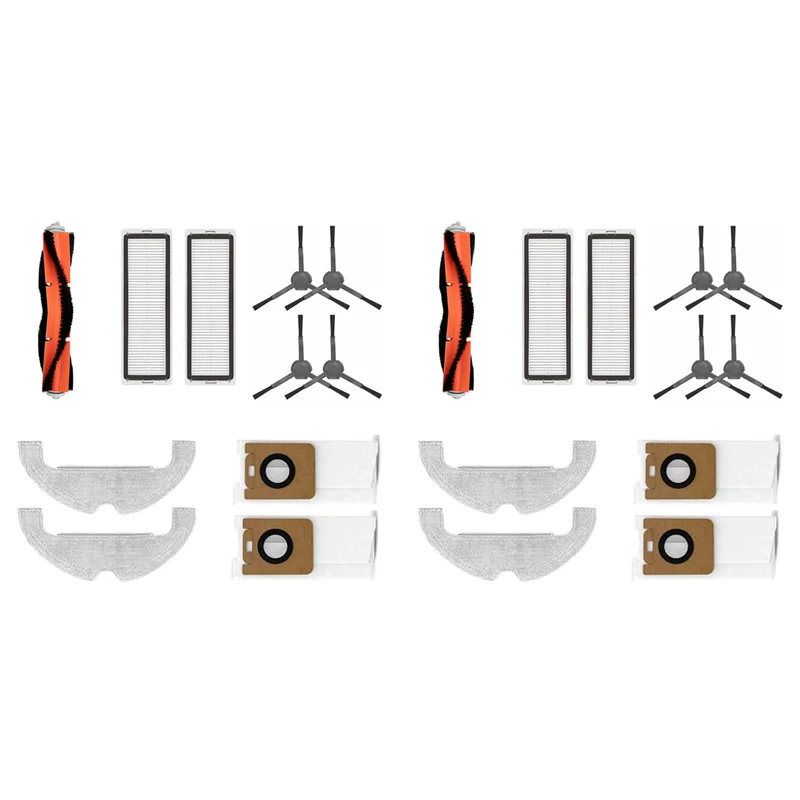 A50Q-2X Replacement Accessories Kit For Dreame Z10 PRO Robot Vacuum Cleaner Main Brush Hepa Filter Mop Pads Dust Bags