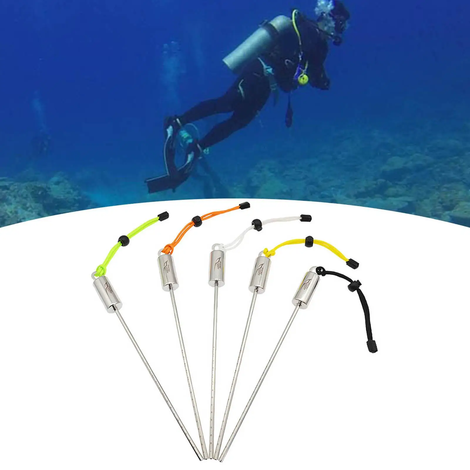 

Underwater Diving Pointer Stick Stainless Steel Underwater Shaker Diving Scuba