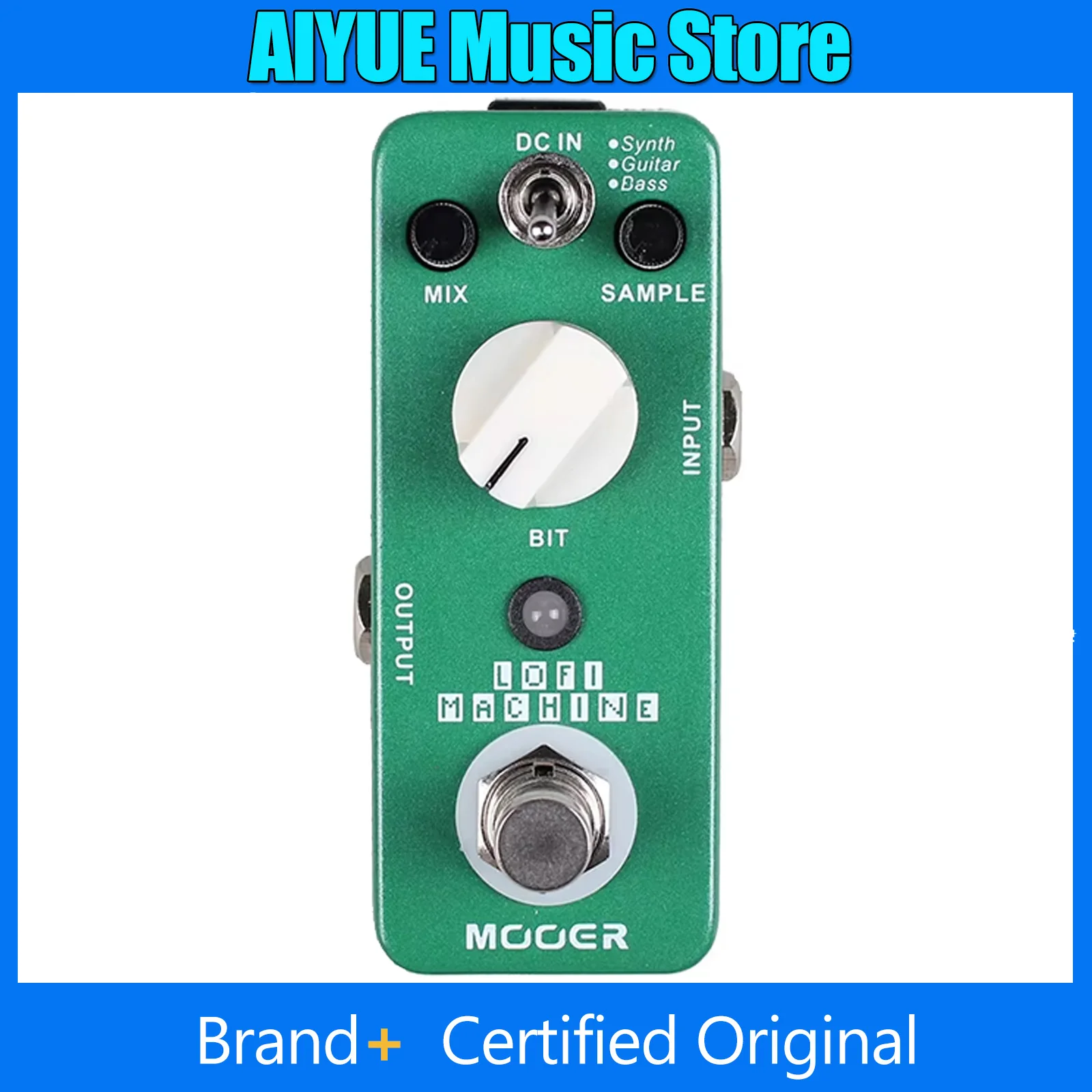 

MOOER Lofi Machine Guitar Effect Pedal Reducing Wide Range Sampling Rate Depth Reducing True Bypass Pedal Guitar Accessory
