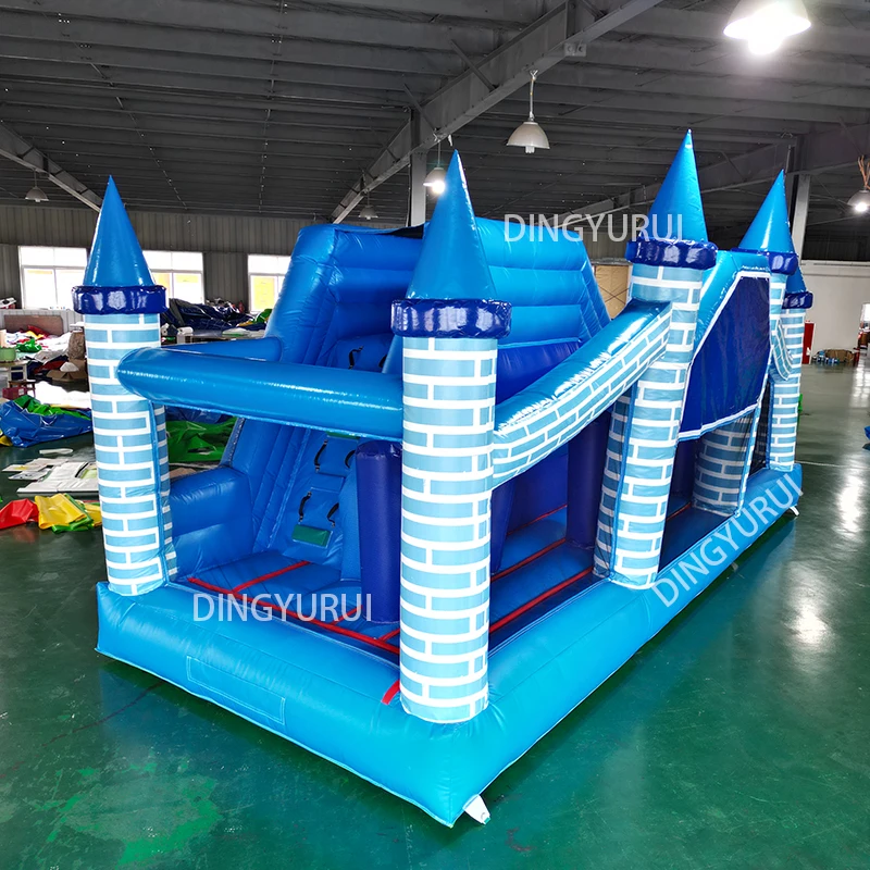 

Commercial inflables infantil EN-14960 bouncy castle fun run game for kids adult animal jungle inflatable obstacle course