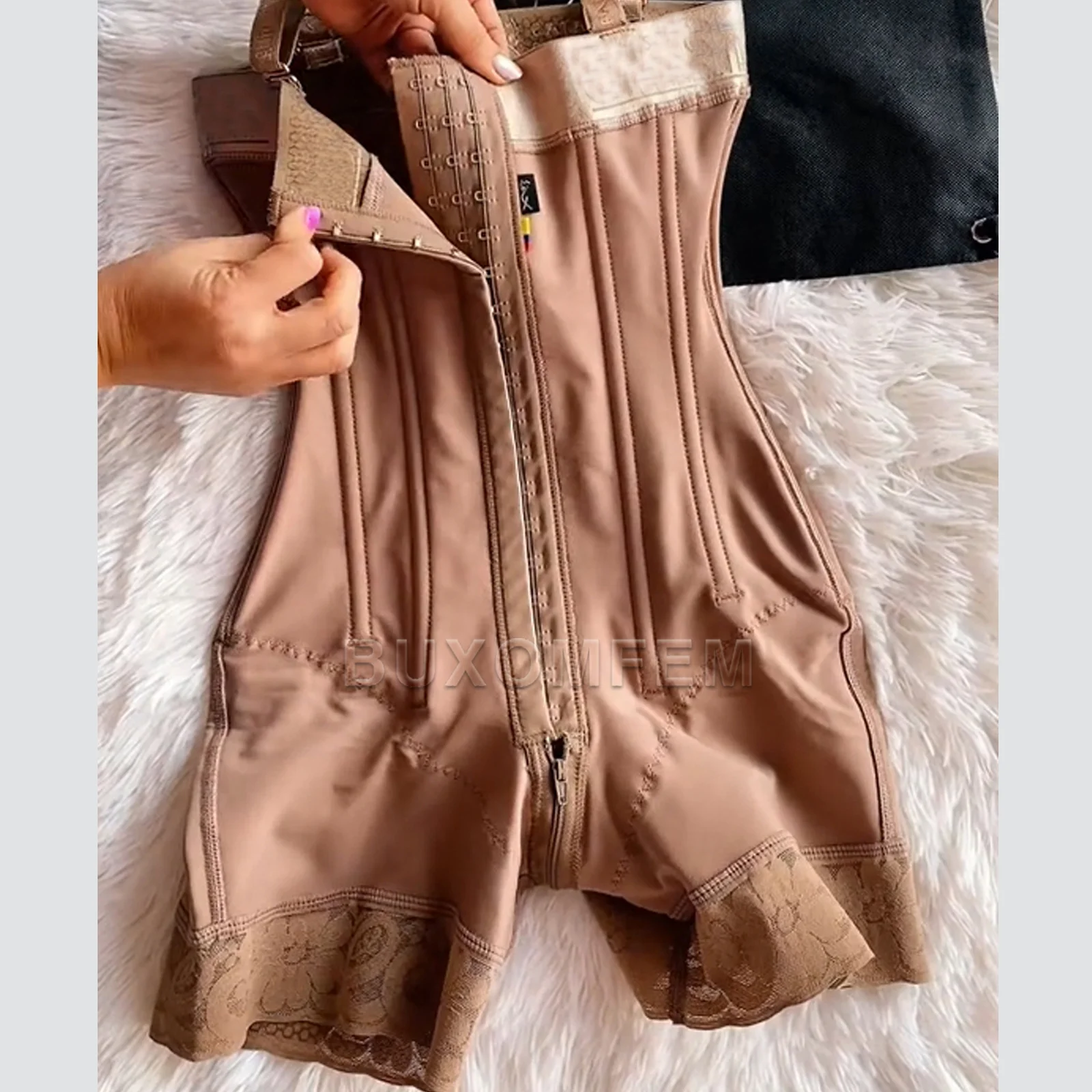 Fajas Colombianas with Bones Invisible Underwear Front breasted Postpartum Open-Chest Body Shaper for Postpartum Women 2024