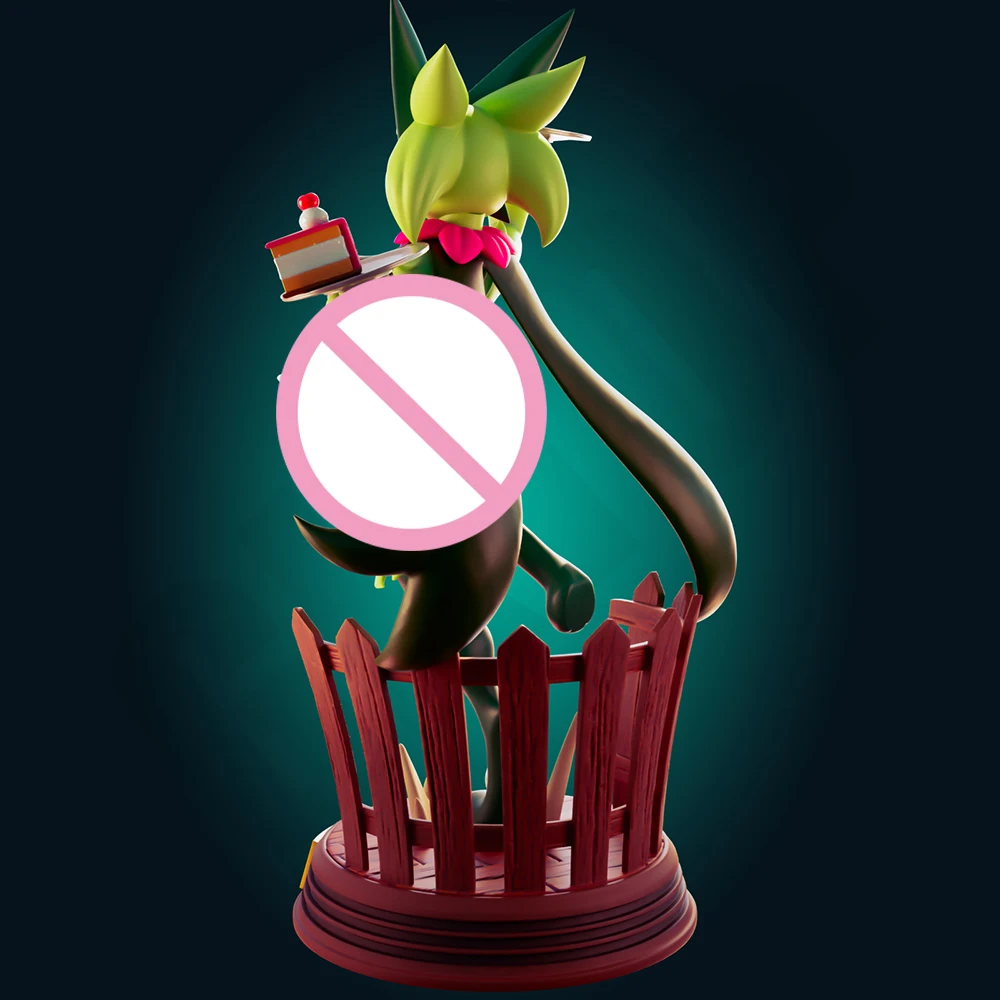 1:24 FUTA oficial Rhu máscara de gato mucama NSFW Kit de juguete de resina con estampado 3d Gk estatuilla sin pintar Diy estatua sin montar figuras modelo Juguetes