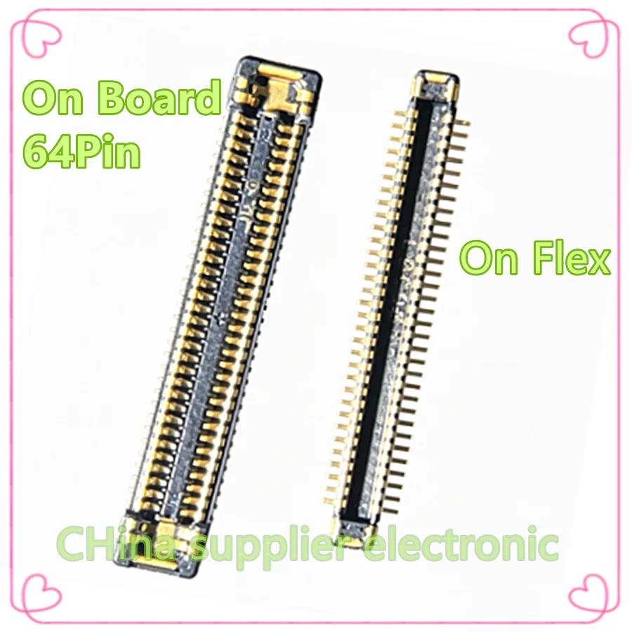 Lcd Display Screen FPC Connector For Samsung Galaxy N9500 G9600 S9 Plus S9plus G960 Note 8 G9650 G965 Note8 Plug 64Pin On Board