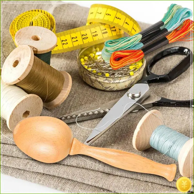 طقم مستلزمات جريئة مكون من قطعتين، بيضة جريئة للجوارب، مستلزمات رمي الفطر الخشبية مع خياطة إبر العين #3