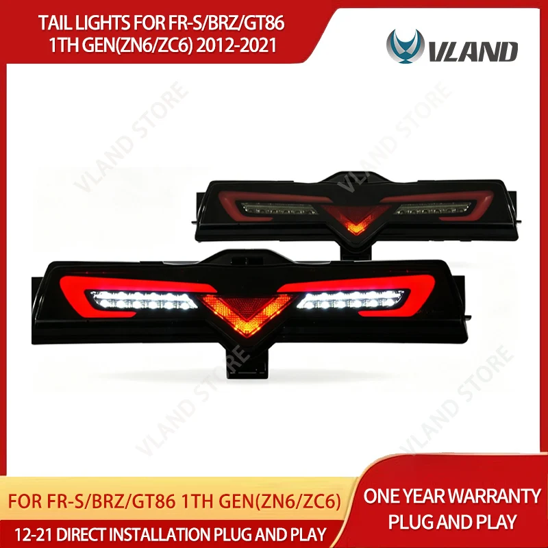 VLAND 2012-2021 GT86 BRZ Scion FR-S ZN6 ZC6 Luci Fendinebbia Posteriori a LED per Paraurti, Luci di Retromarcia Inferiori, Plug & Play, Sostituzione e Aggiornamento Luci Posteriori