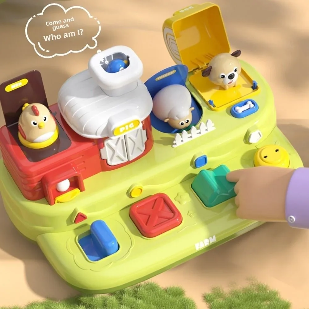 Cute Sound Light Interaction Early Eight Switches Plastic Early Learning Cartoon Animal Musical Features Musical Gift