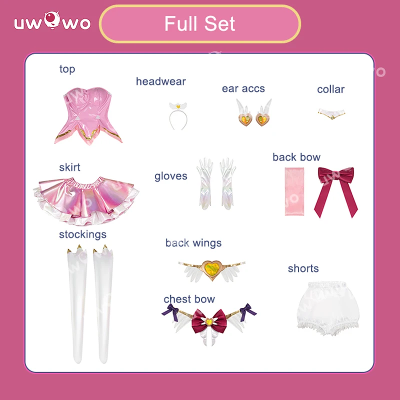 UWOWO Collab Series: Juno Cosplay Game Juno Magical Girls Cosplay disfraz cuero ver. Vestido Cosplay Disfraces de Halloween