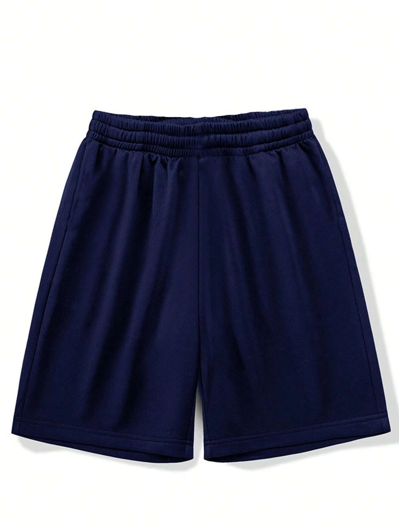 Pantaloncini fitness da esterno da uomo per tutte le stagioni, vestibilità ampia con coulisse elastica casual, pantaloncini da uomo blu navy e neri