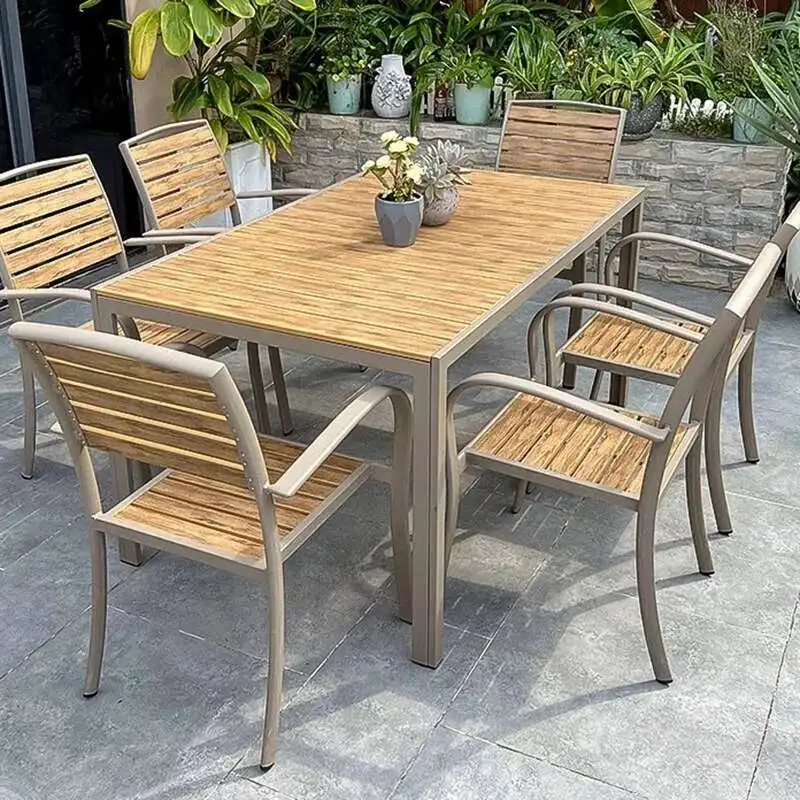 

Garden Villa Outdoor Tables Nordic Luxury Lounge Minimalist Outdoor Tables Modern Armchair Jardin Mobiliario Outdoor Furniture