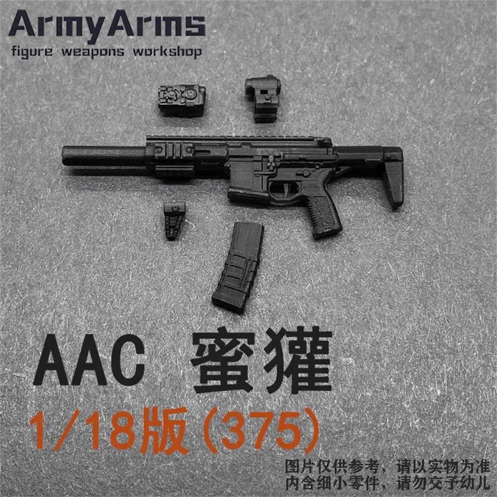 

Little 1/18 ArmyArms Scale Soldier Scene Props 4CM AAC Assault Rifle Pastic Model Toy Fit 3.75'' Action Figure Doll In Stock