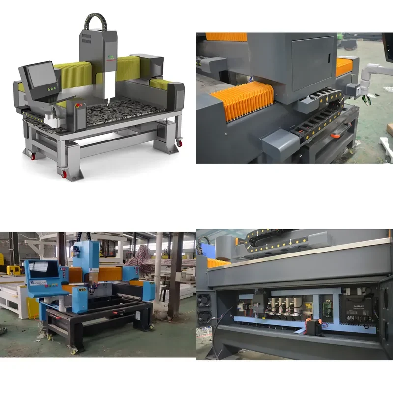 2023 Factory ATC CNC Portable Marble Engraving Machine 11-Piece Straight Row Stone Basin Automatic Tool Change Tile Engraving