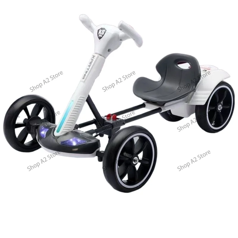 New children's kart electric four-wheeler foldable 3-8 year old foldable baby stroller free of installation