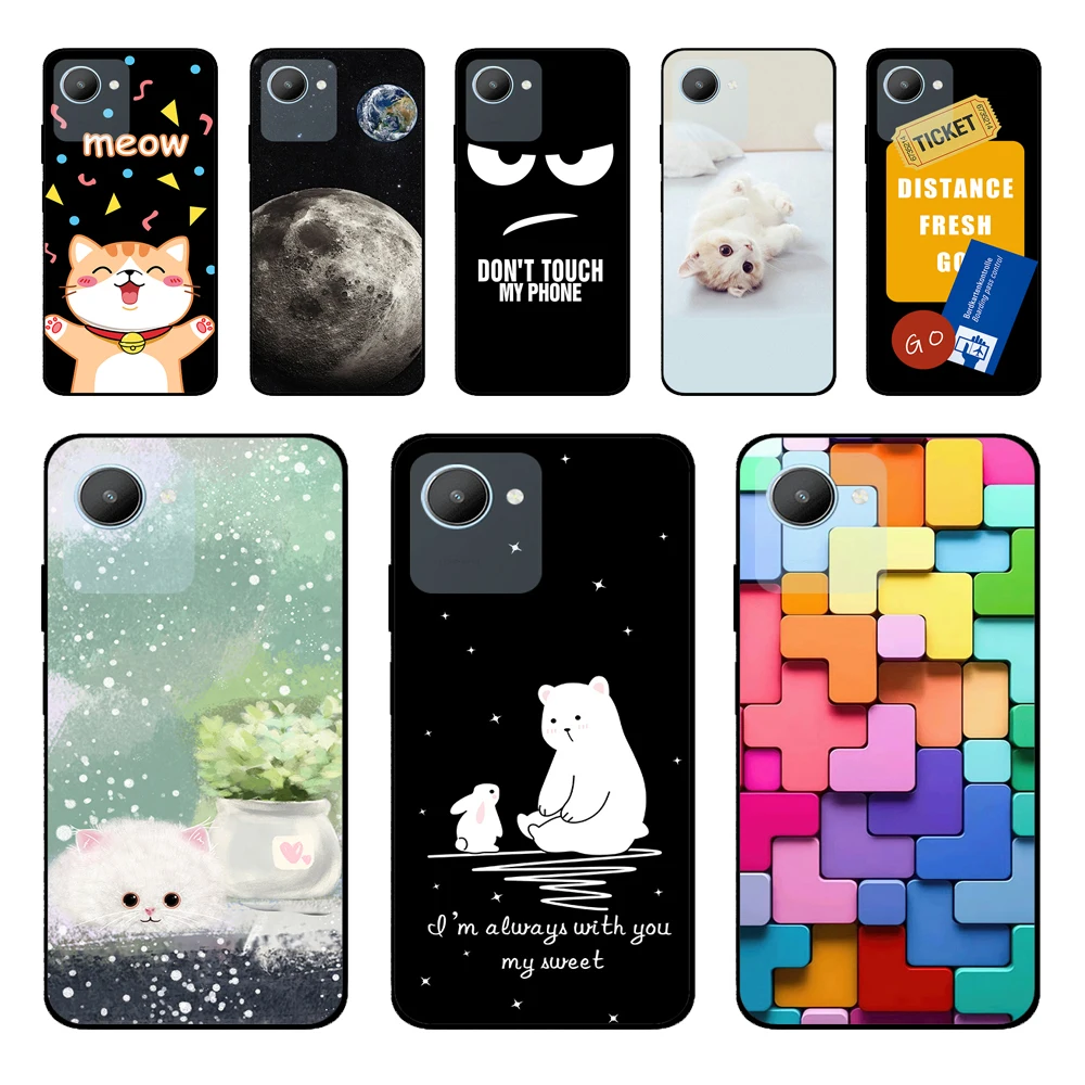 For Realme C30 Case RealmeC30 Cover Fashion Painted Soft Silicone Back Cover For Realme C30 C 30 Phone Cases Funda Coque Shell