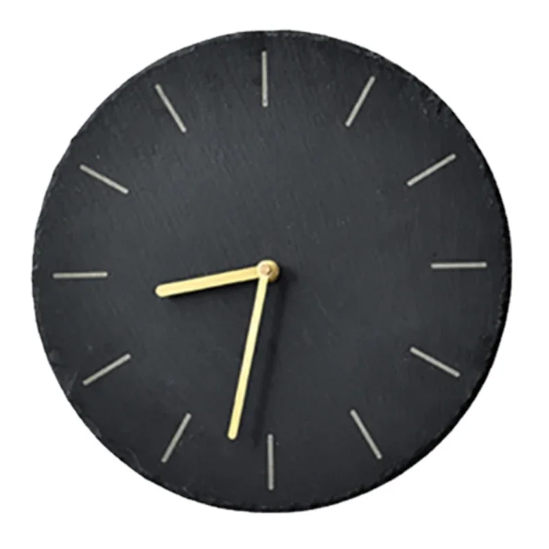 Black Silent Wall Clock Personalized Wall Clocks Tabletop Living Room Decoration Nordic Interior Bedroom Decorative Ornaments