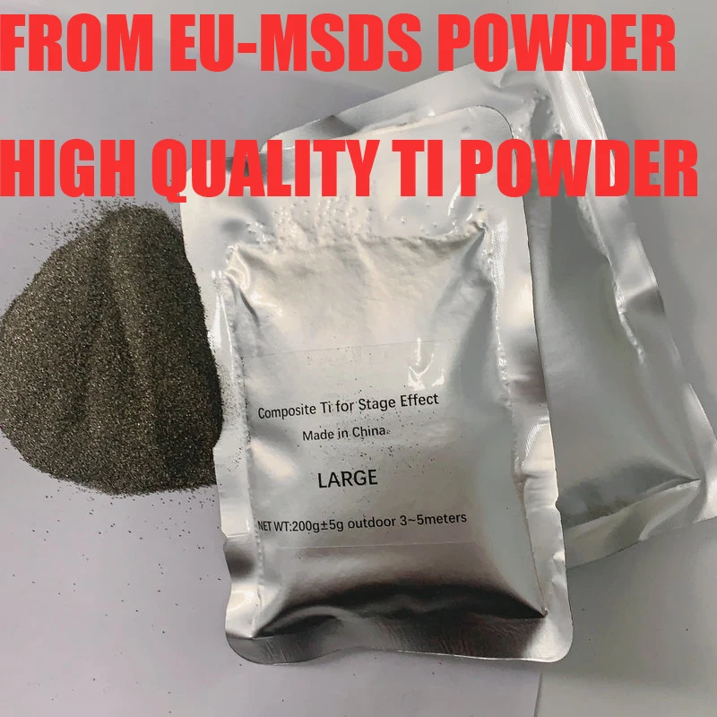 

POLAND STOCK Ti Spark Powder Cold Spark Firework Dust Powder Sparklur Machine Dust 200g Composite Metal Granules MSDS Powder