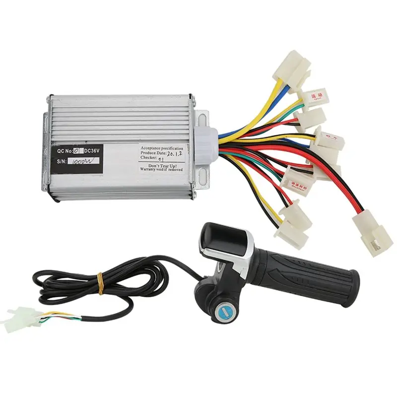 N84R Electric Bike Brushed Controller 36V 1000W Multifunction Thumb Throttle Grip Set With Lock And Display Of Battery Level Qua