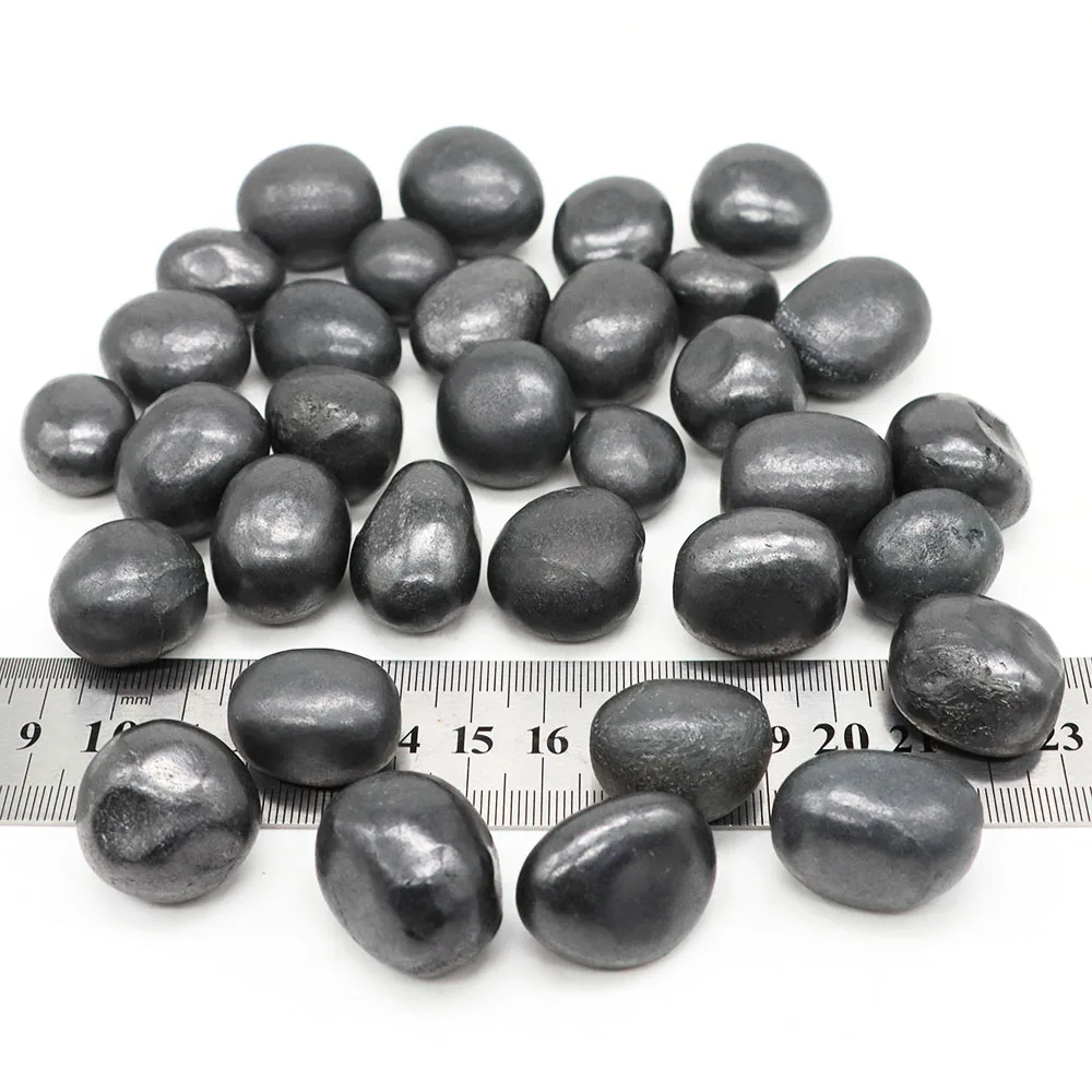 Natural Shungite Tumbled Stones for Water Cleaner Reiki Healing Crystal Bulk Ore Gravel Gemstones Aquarium Home Decoration