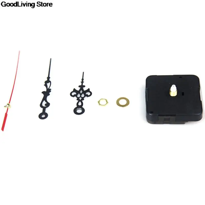 1PCS 11 Styles high quality Silent large wall Clock Quartz Movement Mechanism Black and Red Hands Repair Kit Tool Set