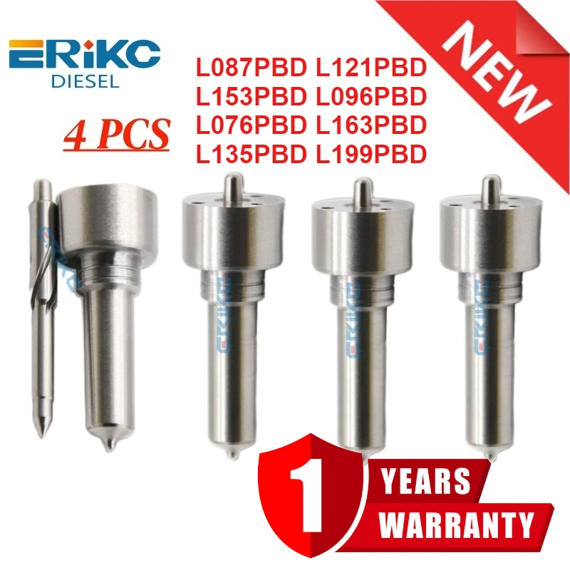

4PCS Common Rail Nozzle L087PBD L121PBD L153PBD L096PBD Diesel Injector Nozzle L076PBD L163PBD L135PBD L199PBD for Sprayer