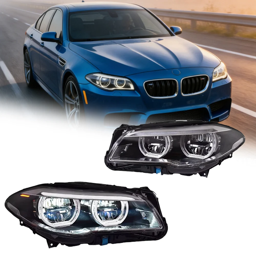 

Автомобильные фары для BMW 5 серии F10 2010-2016, светодиодные лампы, дневные ходовые огни, динамические указатели поворота, автомобильные аксессуары